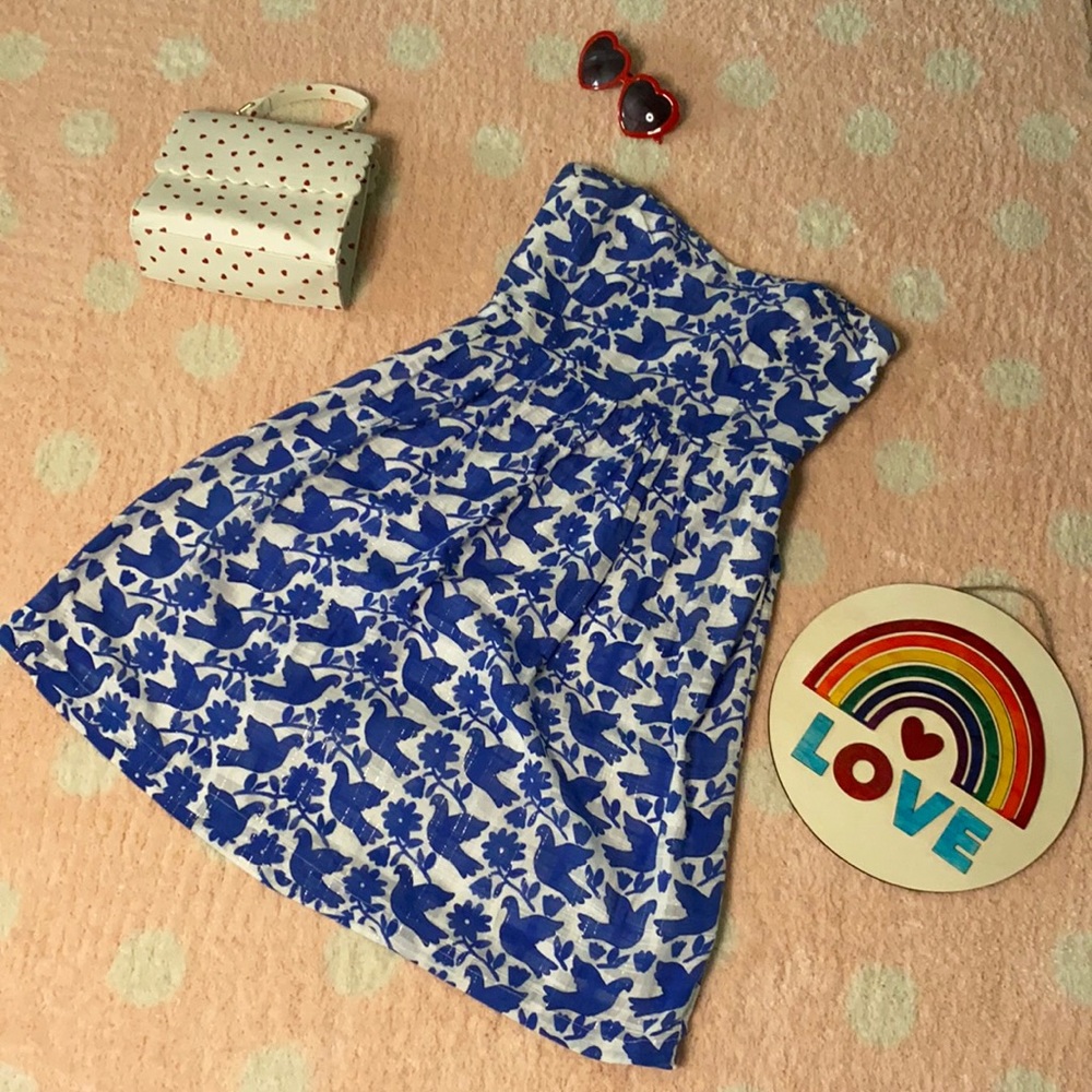 Old Navy Strapless Blue Dove Dress size 8